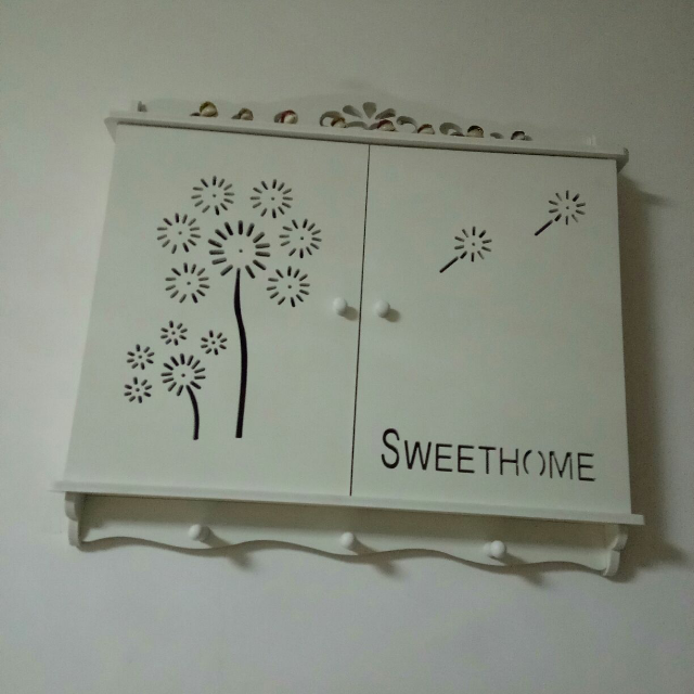 电表箱装饰画配电箱电闸遮挡盒挂画现代简约田园壁画墙画中号内径45