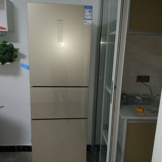 海尔(haier) bcd-225wdgk 225升风冷无霜变频三门冰箱 智能除霜 干湿