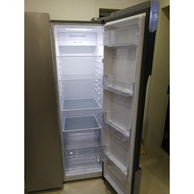 海尔(haier) bcd-572wdenu1 海尔572升云智能变频风冷无霜冰箱(炫沙银