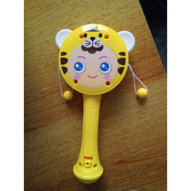 俏娃宝贝益智宝宝玩具拨浪鼓娃娃音乐棒可爱卡通多功能婴儿早教玩具