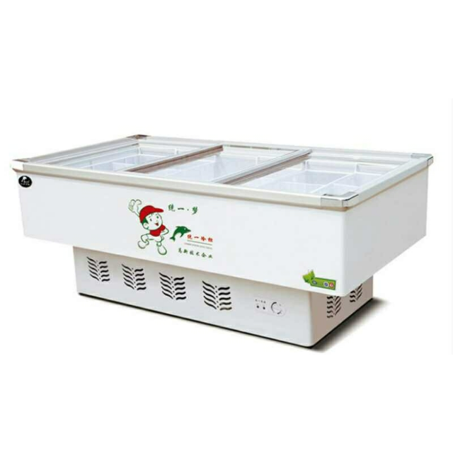 统一sd-588商用卧式冷柜/冰吧大容量家用冷冻冷藏展示柜统一冰柜冷冻