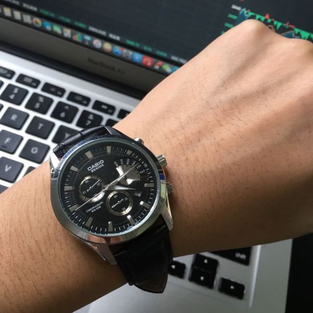 > 卡西欧(casio)手表男士石英皮带大表盘运动男表 bem-501l-7a商品