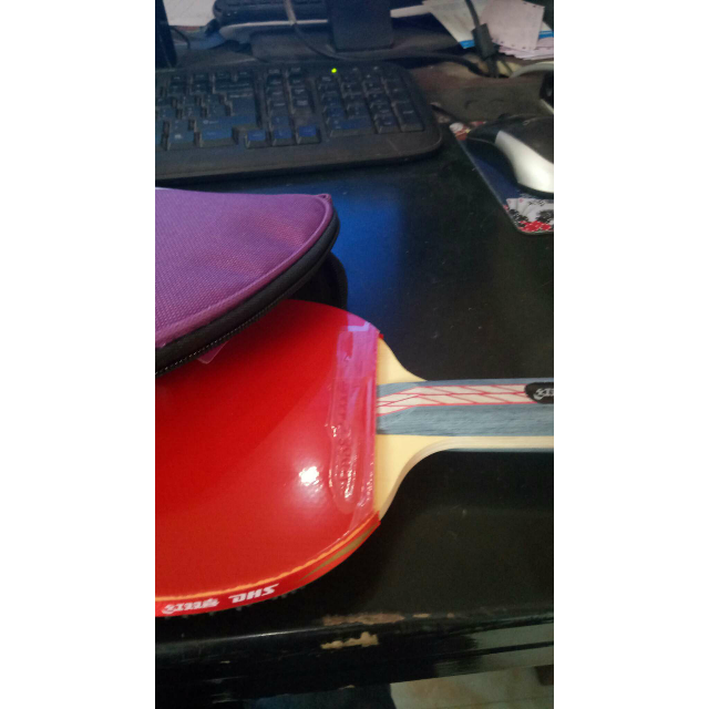 > 红双喜dhs 四星双面反胶 狂飙套胶成品球拍乒乓球拍 4002/4006商品