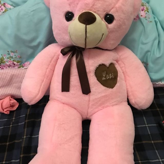新思念熊 毛绒玩具大号布娃娃玩偶公仔 生日礼物 女生 代写贺卡 80cm