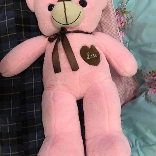 新思念熊 毛绒玩具大号布娃娃玩偶公仔 生日礼物 女生 代写贺卡 80cm