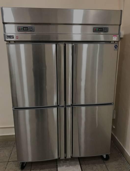 lecon/乐创 918l风冷商用四门冰柜厨房冰箱 六门双门展示柜冷藏立式