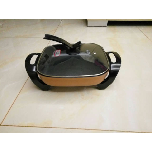 九阳joyoung电火锅jk45h02韩式方锅煎烤蒸炖自动断电支持温度调节13