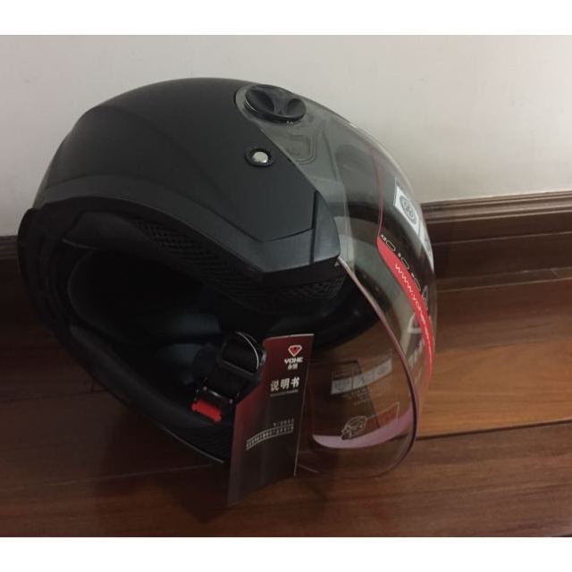 yohe永恒摩托车头盔 双镜片头盔 男女半盔 半覆式电动车安全帽 四季