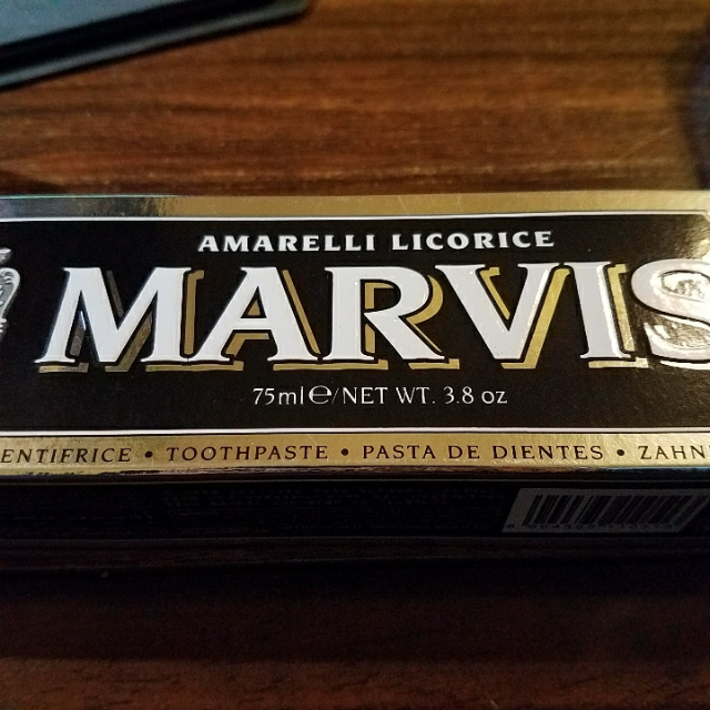 玛尔斯marvis黑色装甘草味牙膏75ml