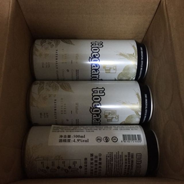 韩国进口hoegaarden福佳白啤酒500ml12