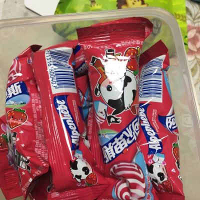 阿尔卑斯草莓牛奶味硬糖棒棒糖 200g/袋