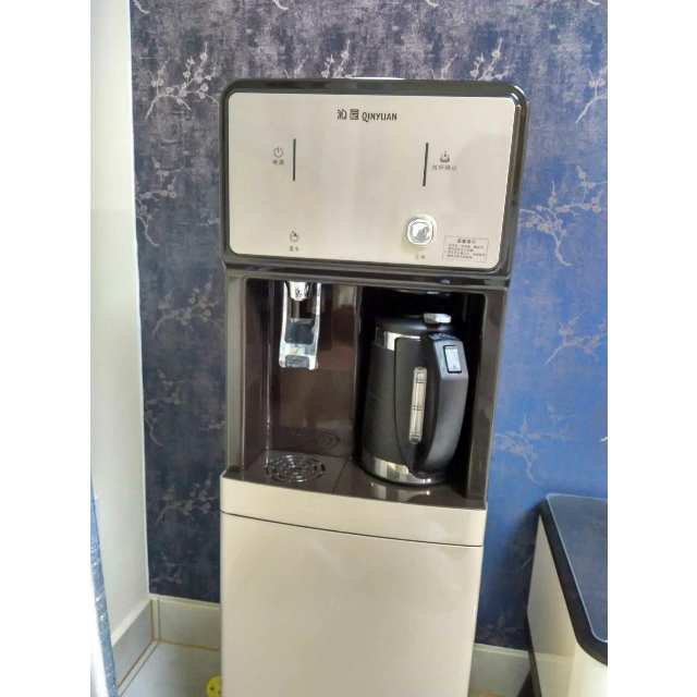 沁园qinyuan柜式温热型饮水机yl9662w外置真沸腾壶控加热