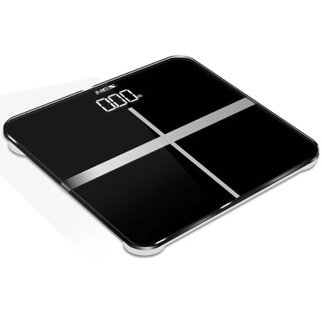 > 禾诗(heth)hs-s7-f 电子秤 摩登黑显示效果 体重秤 家用电子秤 人.