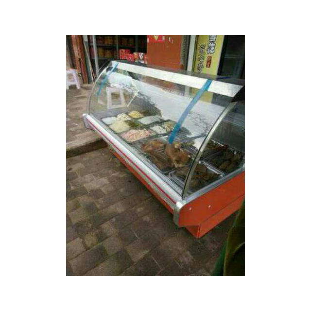 5gpzt卧式平口肉柜冰柜展示柜冷柜小商用超市冷藏冷鲜肉食品展示柜 2.