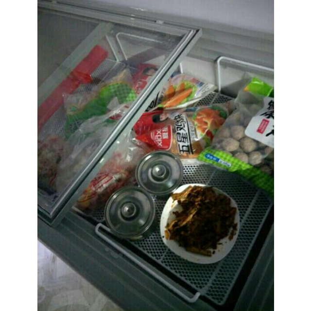 398商用卧式冰柜烧烤冷冻冷柜海鲜肉保鲜柜岛柜家用饮料