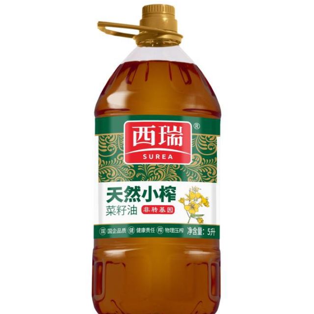 西瑞天然小榨菜籽油5l/桶 非转基因食用油 放心粮油 粮农出品评价