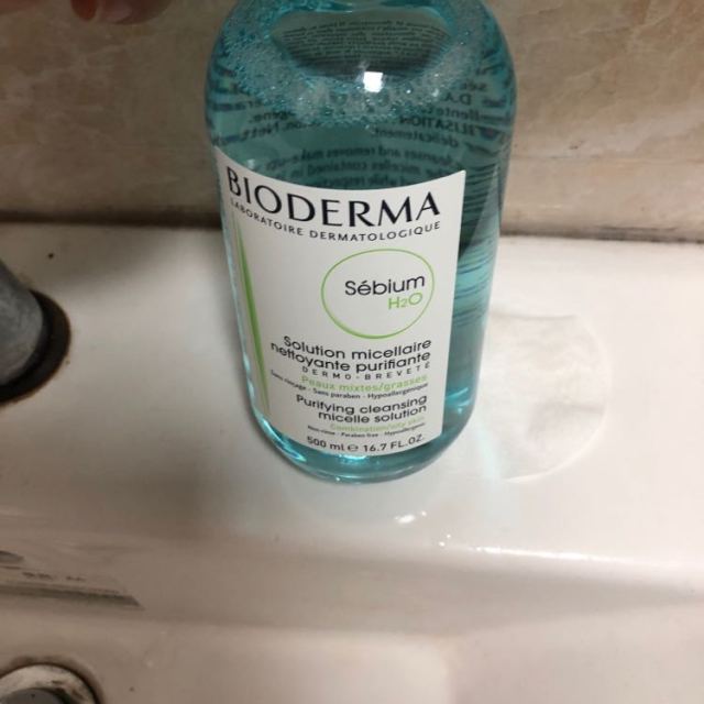 bioderma贝德玛净妍洁肤液卸妆水蓝水500ml卸妆液控油平衡卸妆液控油