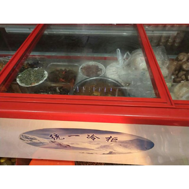 968g商用冰柜冷冻柜卧式冷柜大容量冷冻食品生鲜活产品