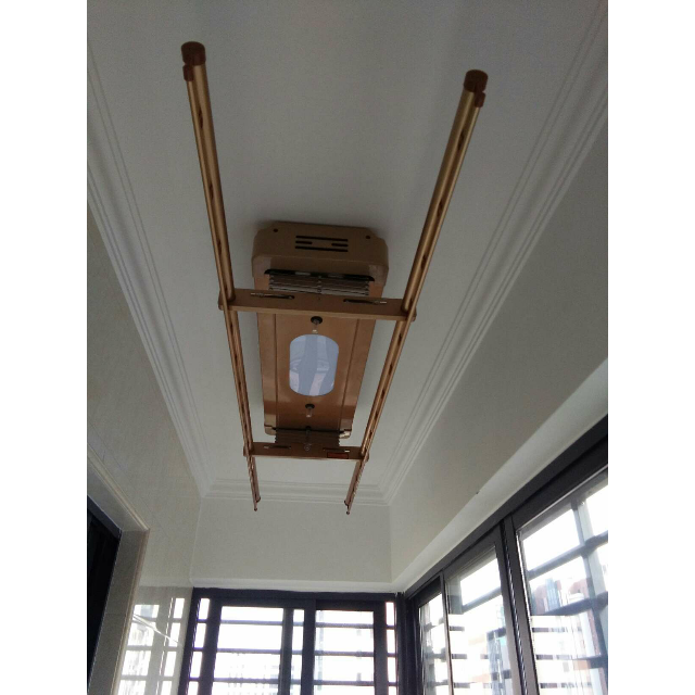 九牧多功能智能电控升降晾衣架阳台紫外线杀菌电动led照明晾衣架la015