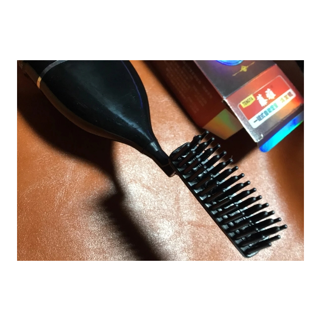 魔发梳植物染发剂染发膏魔法梳一梳黑黑发梳染发梳子正品包邮 黑色