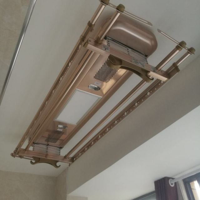 wm电动晾衣架集成吊顶款风干烘干一体杀菌除螨led照明意大利奢华智能