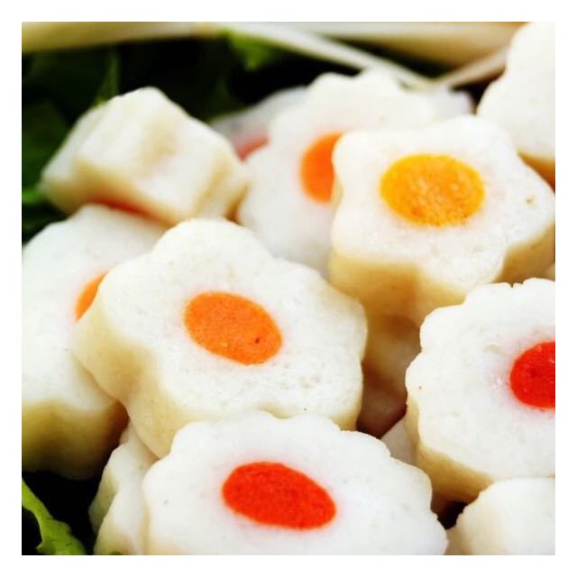 亿顺 花心鱼板 海鲜火锅速冻丸 新鲜美味食材200g评