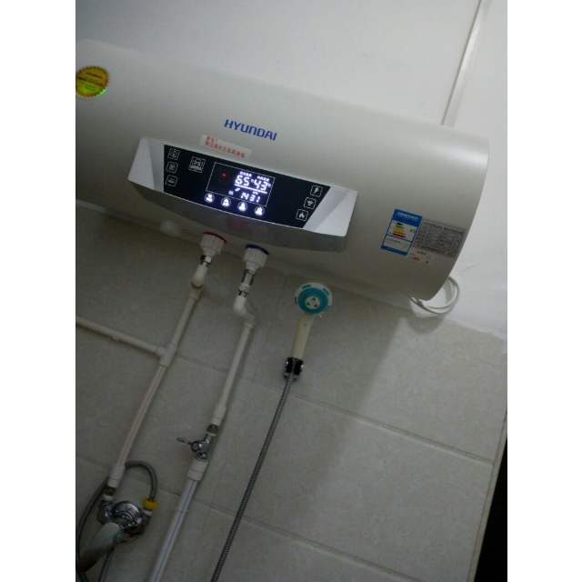 韩国现代hyundaihpd50a19速热50升储水式电热水器多重防电设计双管