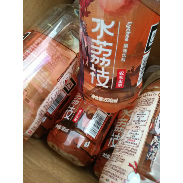农夫山泉水荔枝果味饮料530ml15瓶整箱