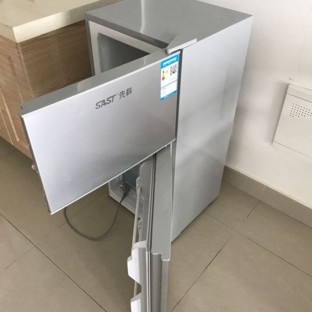 先科sastbcd102102l先科家用双门小冰箱冷藏柜冷冻小型电冰箱双门厂家