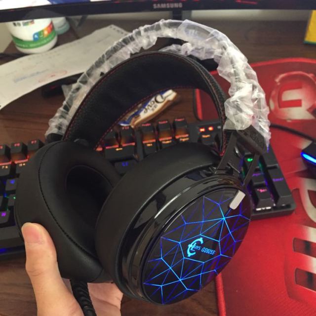 录音师(luys) 7.1声道头戴式电竞游戏耳机 usb7.