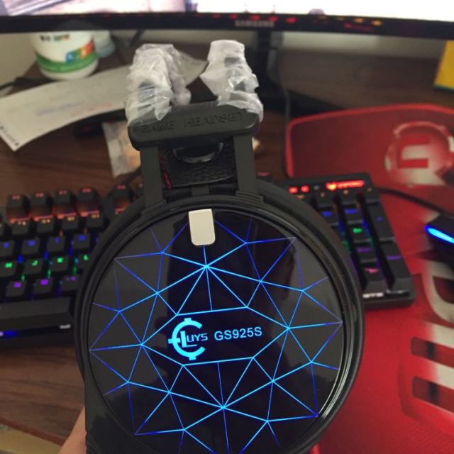 录音师(luys) 7.1声道头戴式电竞游戏耳机 usb7.