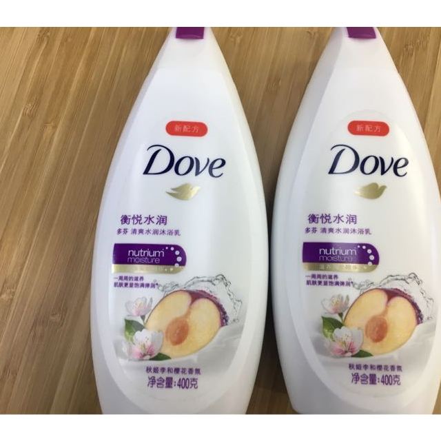 多芬dove沐浴露衡悦水润清爽水润沐浴乳400g秋姬李樱花联合利华