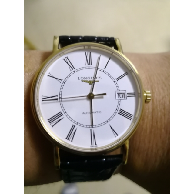 浪琴longines瑰丽系列间金钢带机械男表正装男士手表l49212117间金色