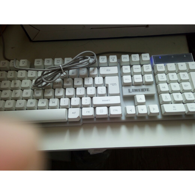 limeide键盘鼠标机械手感键鼠套装悬浮按键 电脑笔记本通用usb有线lol
