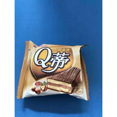 好丽友 q蒂多层蛋糕(榛子巧克力味)336g/盒 12枚