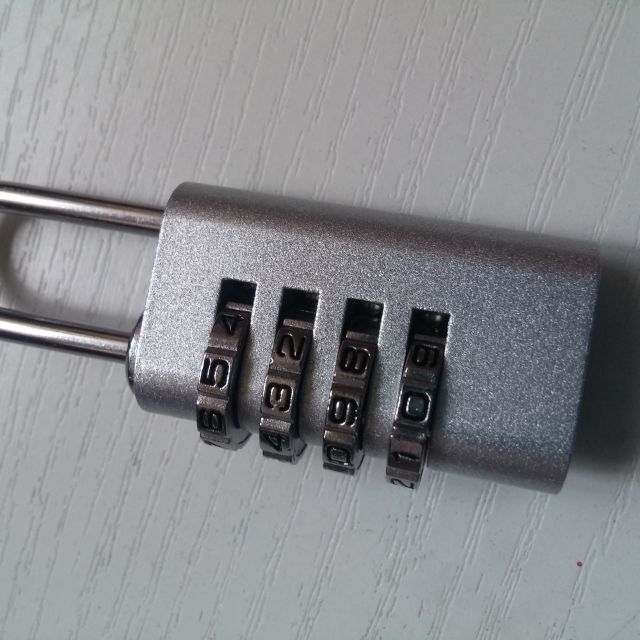 0401 四码密码锁(颜色随机)挂锁 旅行箱锁 门锁 锁具 铜锁芯