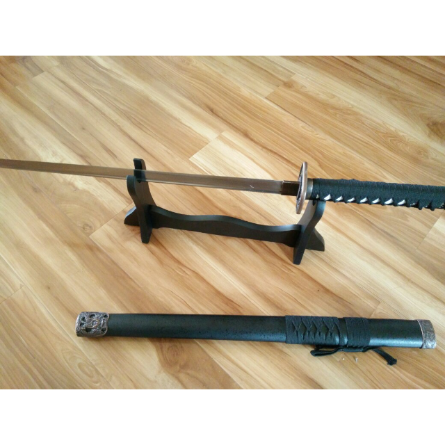 龙泉铸剑谷 狂影直刀 日本武士刀 打刀 2种款式 一体刀身 龙泉手工