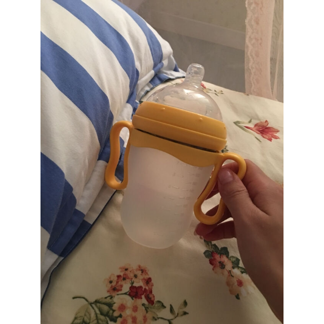 > 樱舒 新生儿宝宝防胀气宽口径【带手柄】全硅胶奶瓶220ml商品评价 >