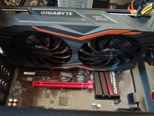 技嘉(gigabyte)gtx1050ti g1 gaming 4g游戏显卡(oc mode:1392-1