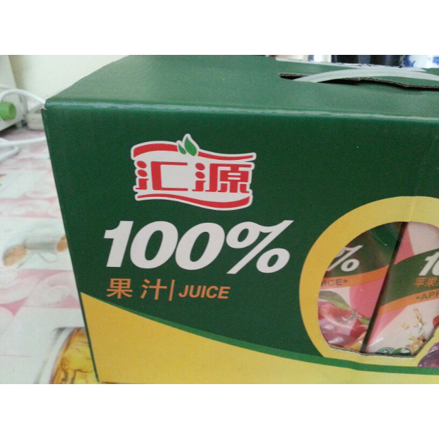 汇源果汁100苹果汁200ml12盒礼盒装