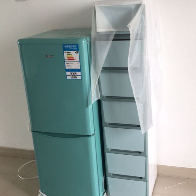 星星(xingx)bcd-128e 128升 双门 迷你 小冰箱 冷藏冷冻小型电冰箱