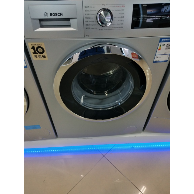 博世(bosch) xqg80-wan242680w 8公斤 7大洗涤程序滚筒洗衣机(银色)