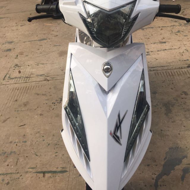 风感觉鬼火摩托车八代改装125cc燃油助力车踏板代步整车 全新战速男女