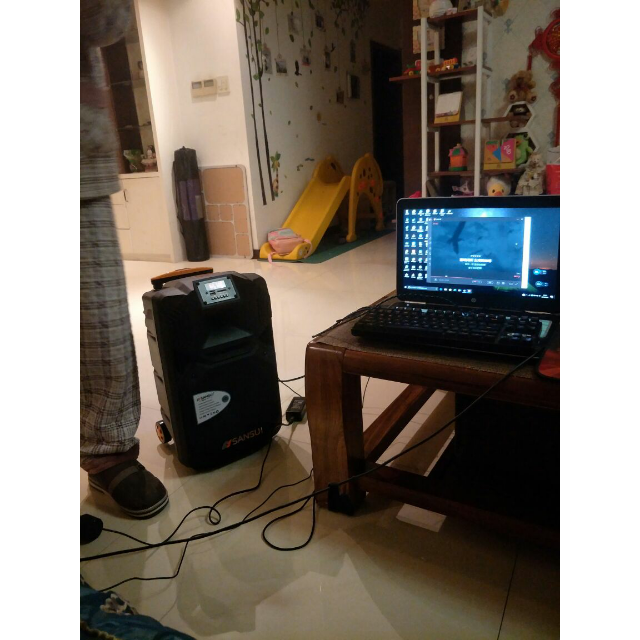 山水sansuiss110户外广场舞音响移动拉杆无线蓝牙音箱电瓶便携式户外