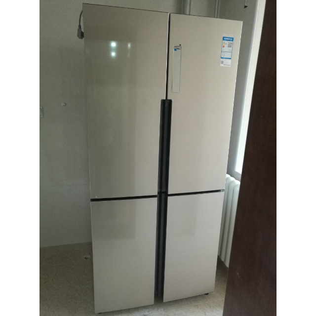 三档变温净味纤薄机身四门十字对开门电冰箱海尔bcd-406wdpd高清大图