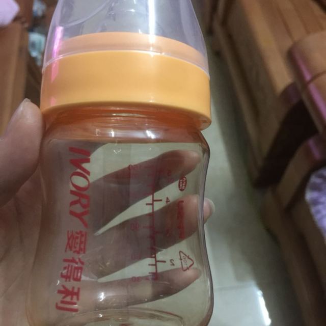 > 爱得利ivory奶瓶ppsu宝宝宽口径150ml橙色塑料防摔婴幼儿奶瓶商品