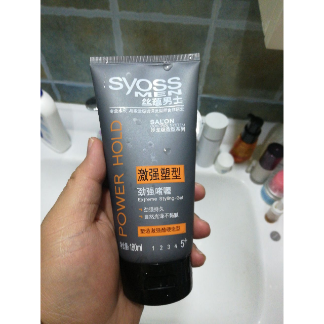 丝蕴男士激强塑型劲强啫喱180ml清爽持久定型保湿啫喱膏