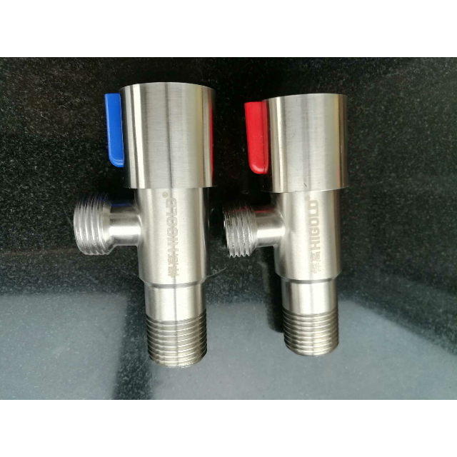 higold/悍高 全304不锈钢角阀 三角阀 三通八字阀全不锈钢冷热通用