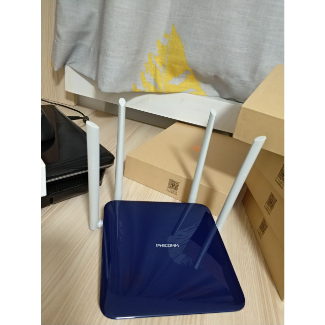斐讯(phicomm)k2海蓝1200兆双频无线路由器 高增益四天线 信号强劲