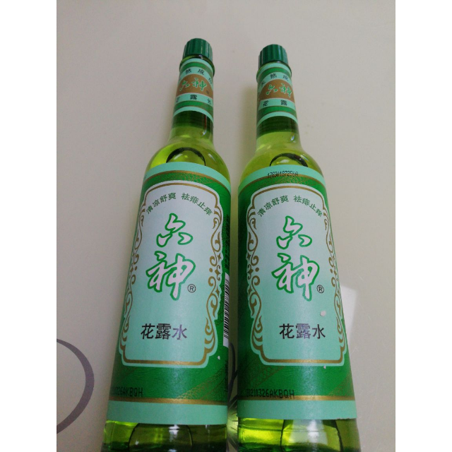 六神花露水经典195ml2瓶装玻璃瓶装祛痱止痒清凉消暑